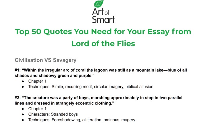 Lord of the flies chapter 7 quotes