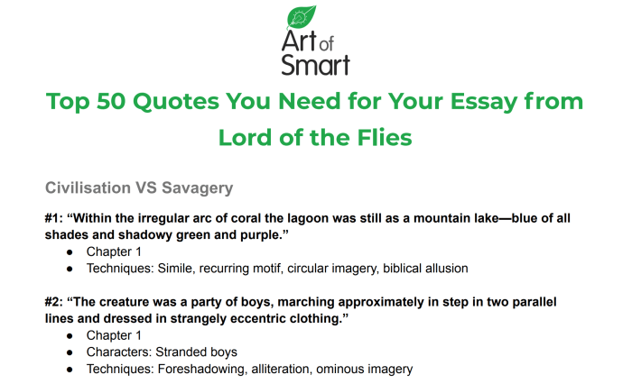 Lord of the flies chapter 7 quotes