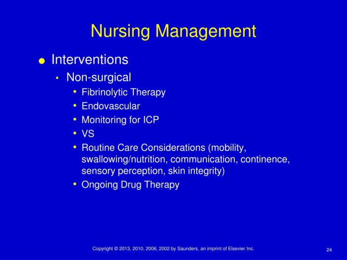 Nursing care complex intracranial and neurologic alterations